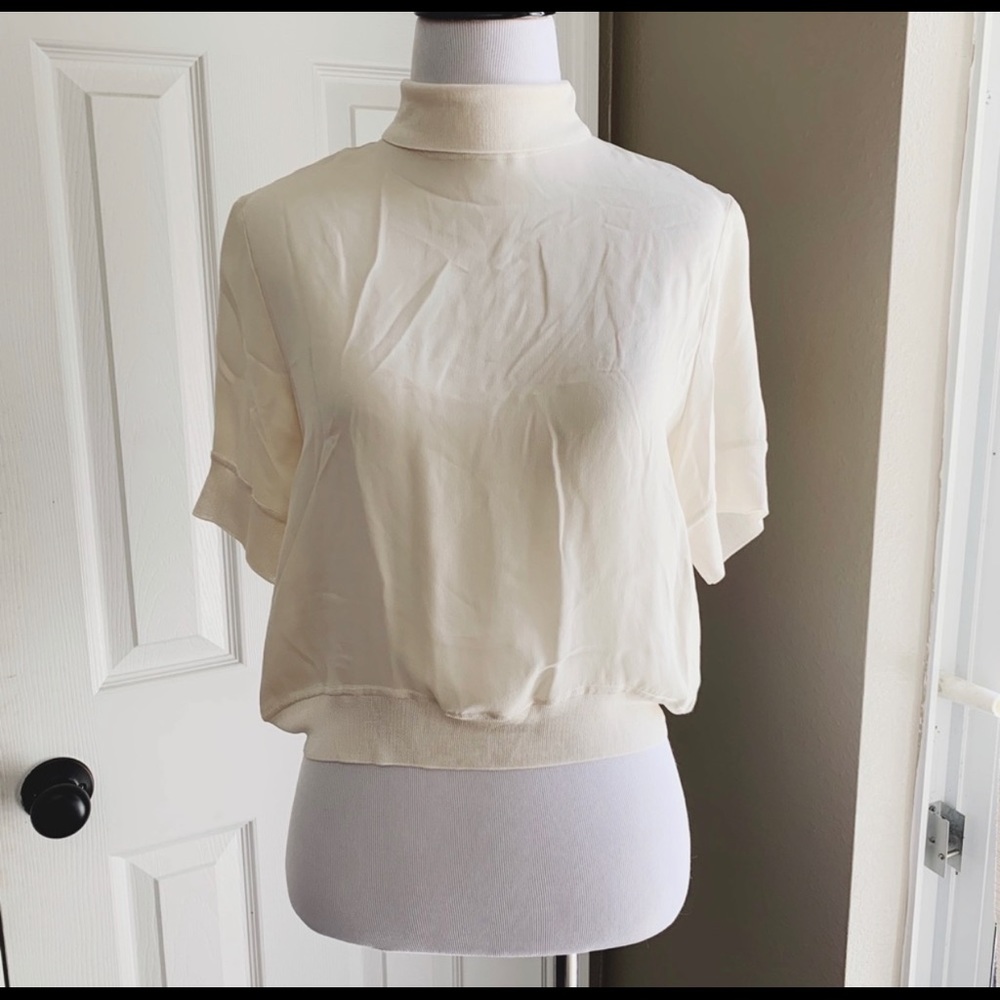 Wilfred Vintage Cropped Silk Top